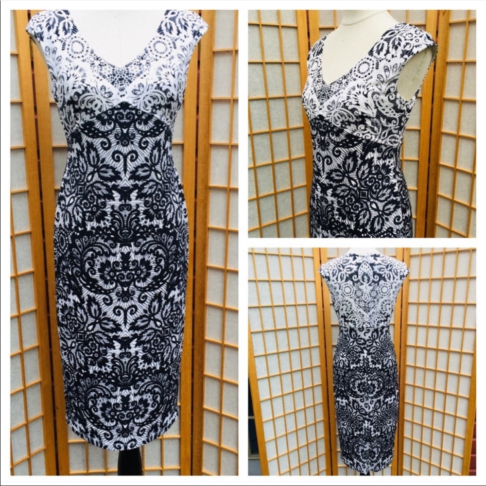 Maggy London Print Dress SZ 6